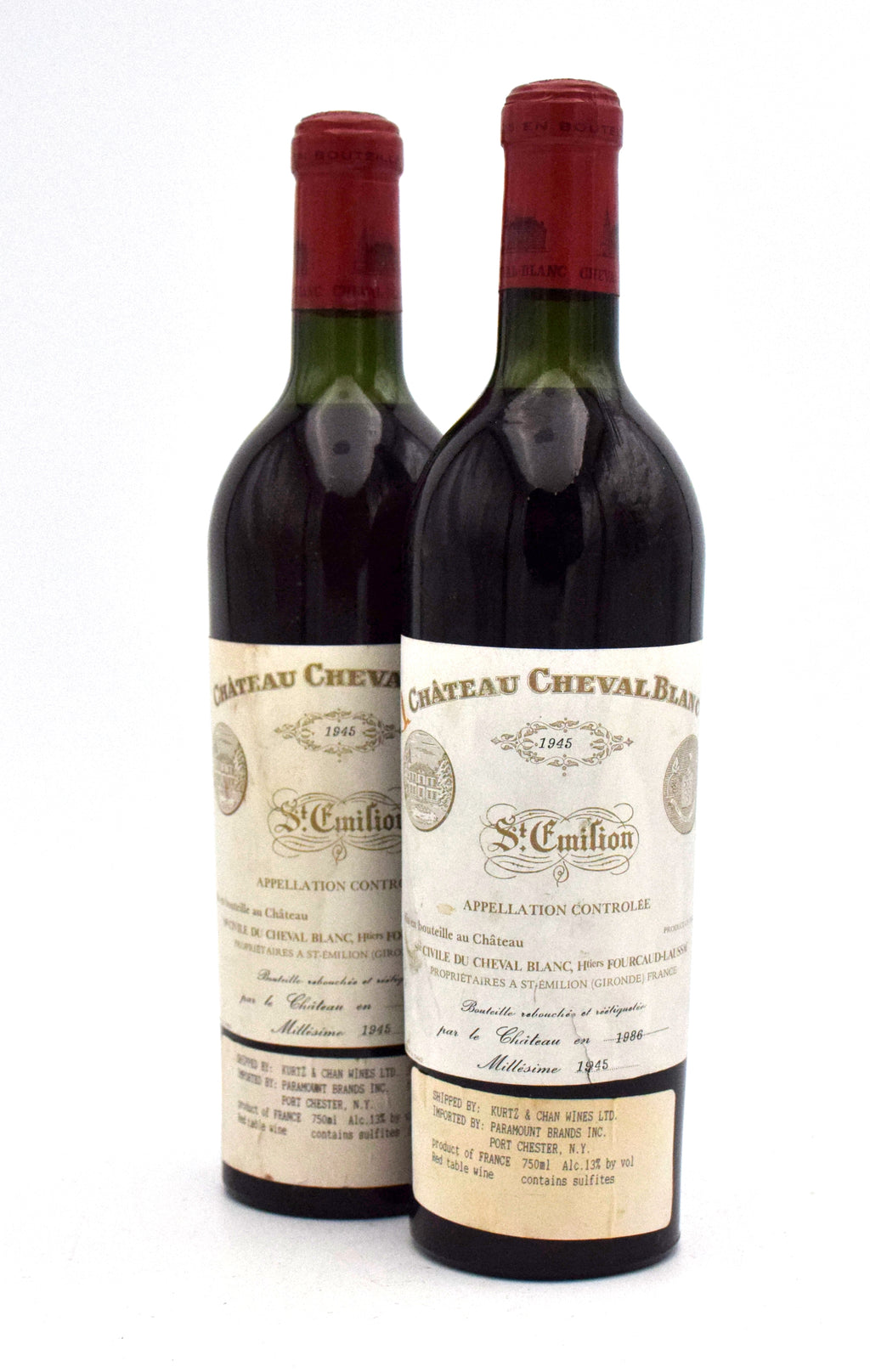 1945 Chateau Cheval Blanc (Rebouche 1986) wine bottle