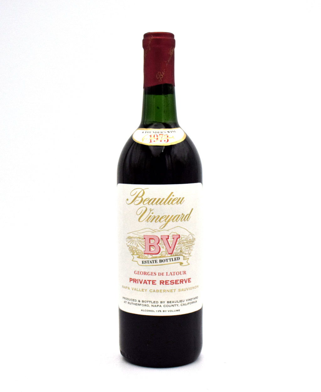 1973 Beaulieu Vineyard BV Georges de Latour Private Reserve Cabernet Sauvignon bottle