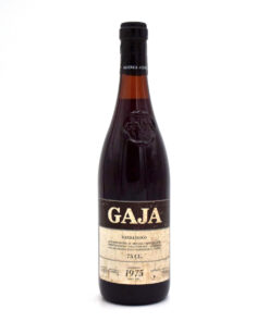 1975 Gaja Barbaresco DOCG wine bottle