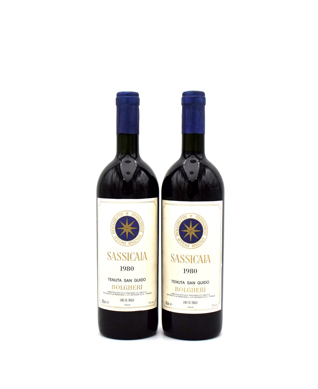 1980 Tenuta San Guido Sassicaia Bolgheri red wine