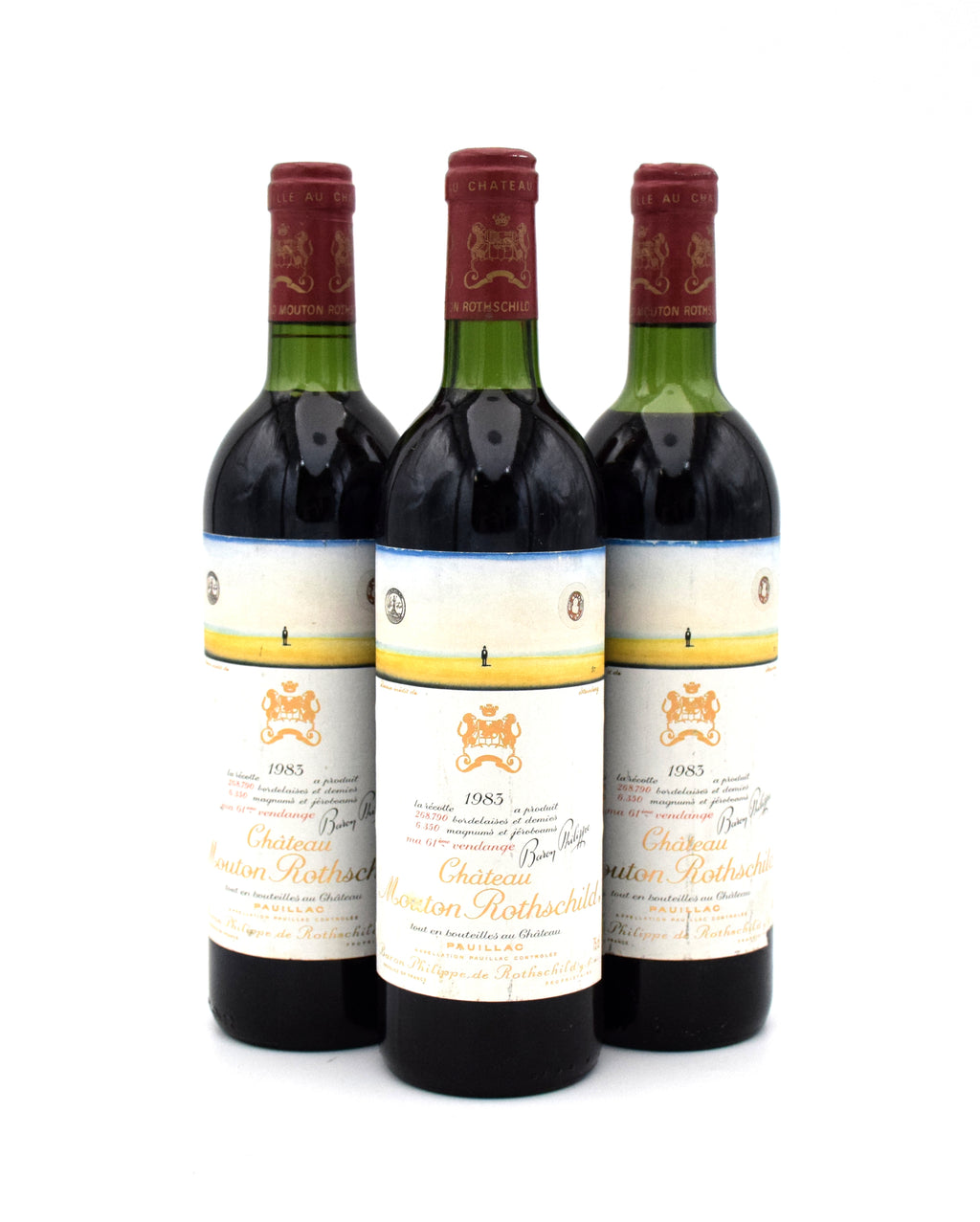 1983 Chateau Mouton Rothschild wine bottle
