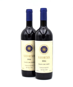 1984 Tenuta San Guido Sassicaia Bolgheri wine bottle