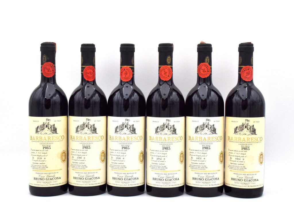1985 Bruno Giacosa Barbaresco DOCG wine bottle