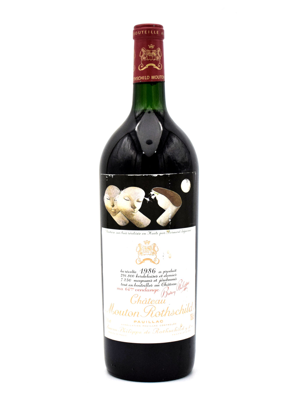 1986 Chateau Mouton Rothschild (1.5L) wine bottle