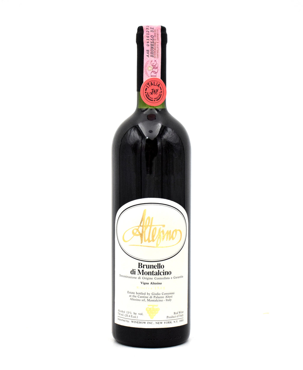 1988 Altesino Brunello di Montalcino DOCG wine bottle