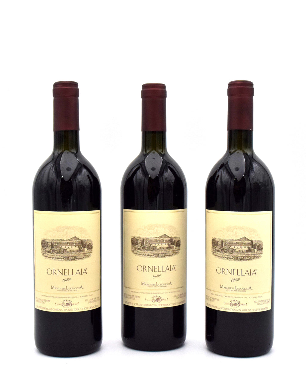 1988 Ornellaia Bolgheri Superiore wine bottle