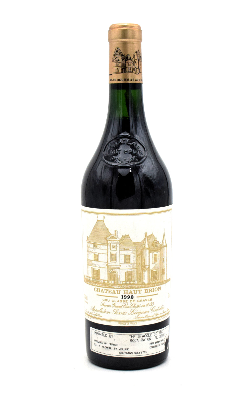 1990 Chateau Haut-Brion wine bottle
