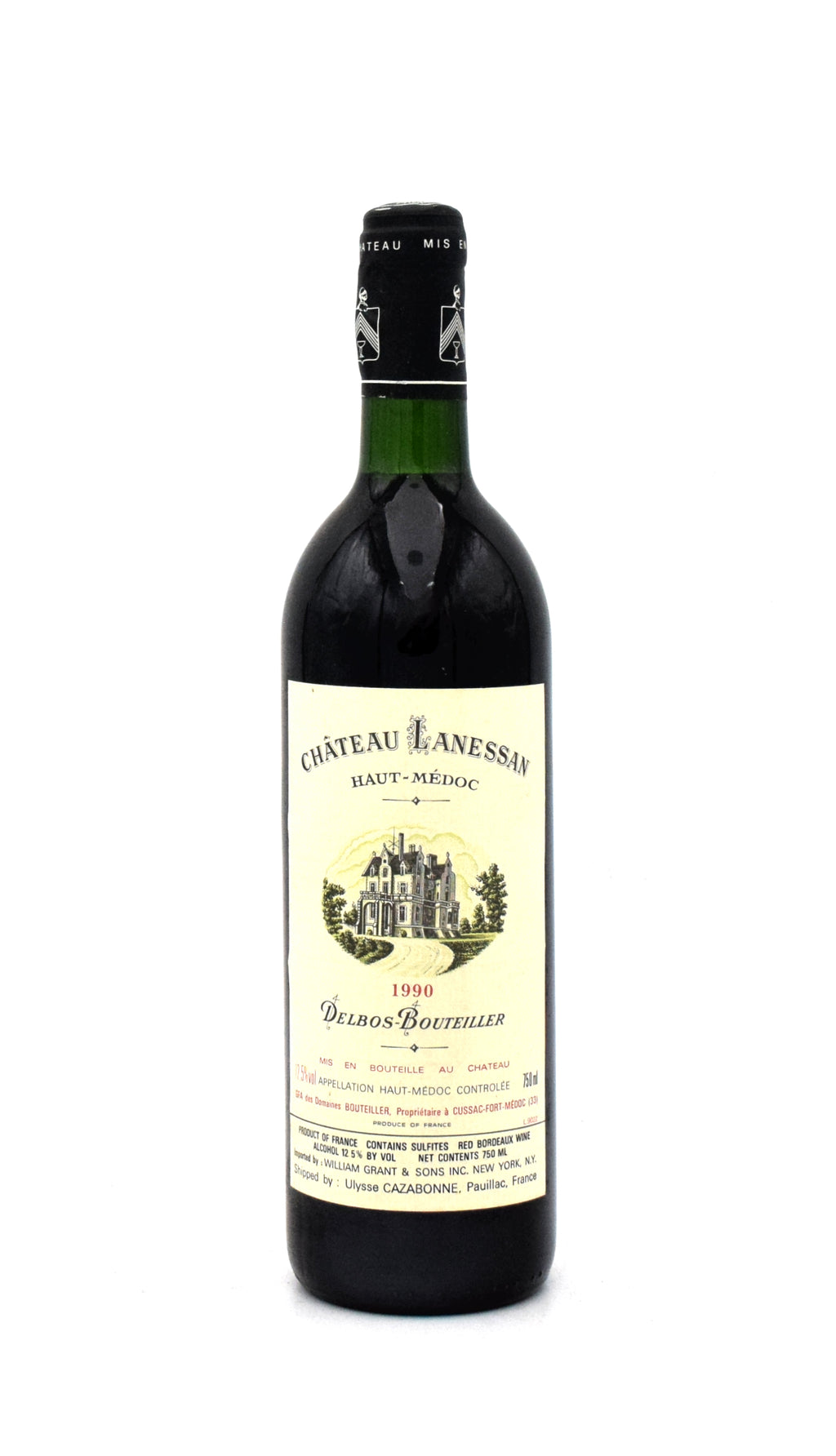 1990 Chateau Lanessan wine bottle