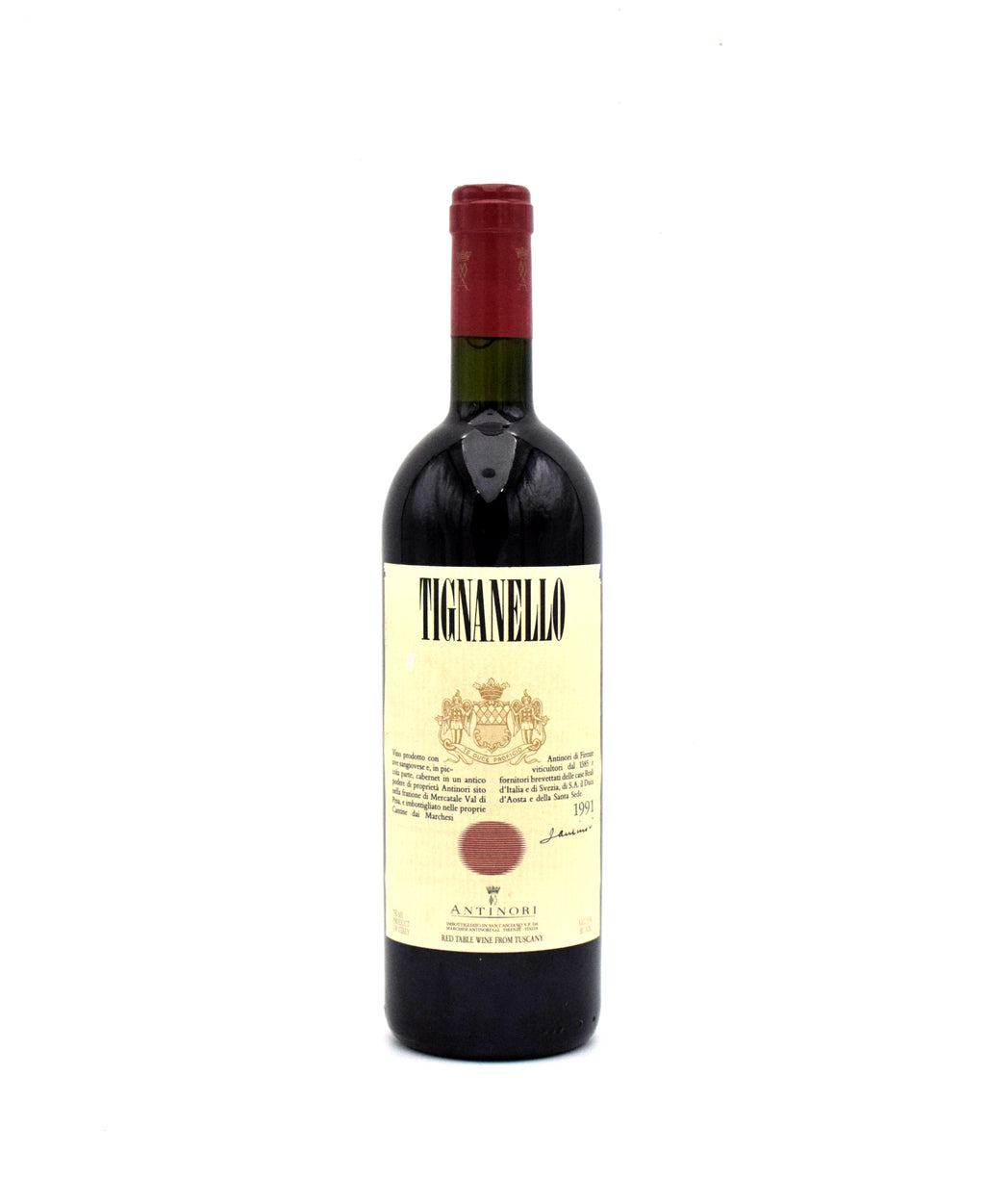 1991 Marchesi Antinori Tignanello Toscana IGT wine bottle