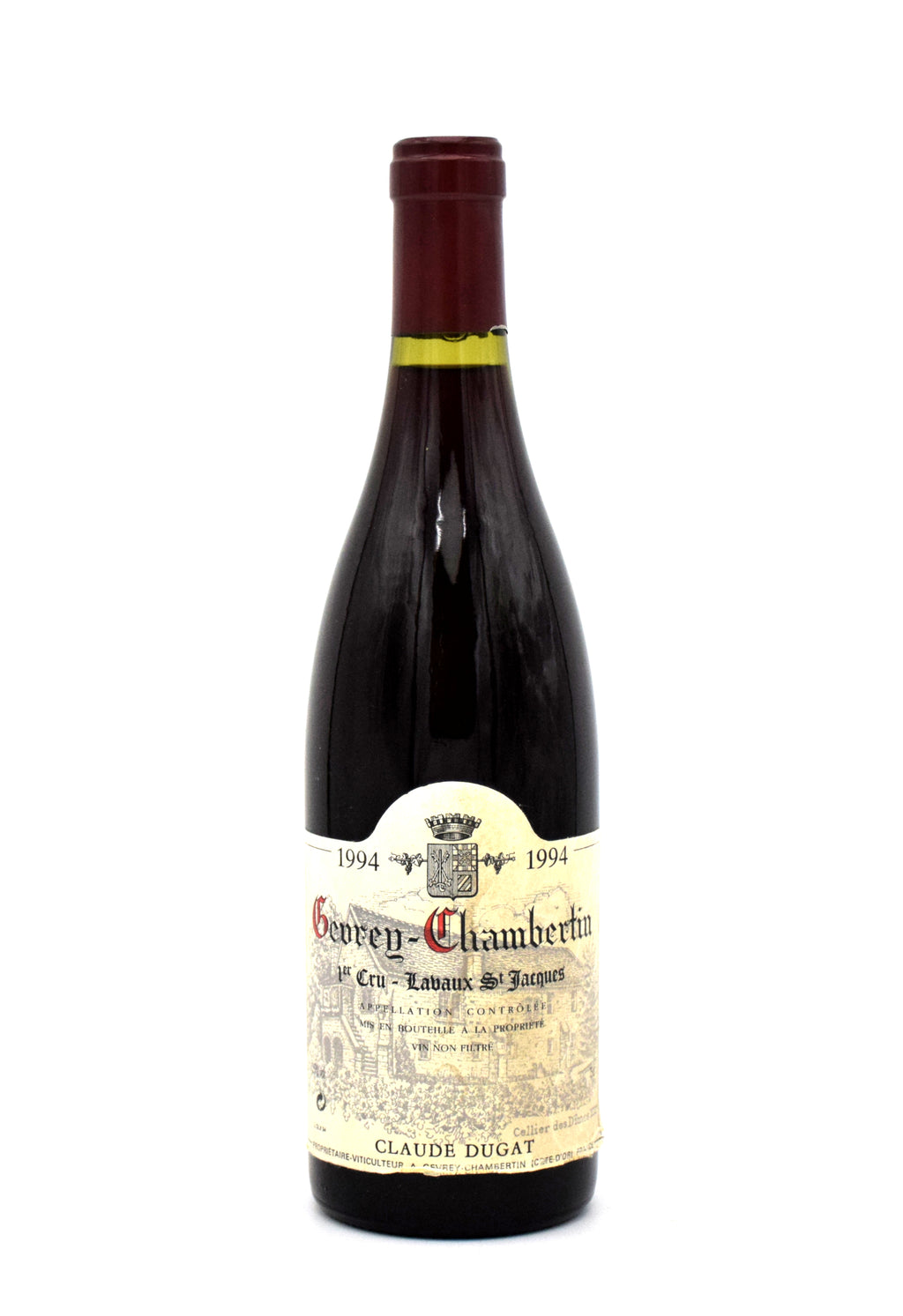 1994 Claude Dugat Gevrey Chambertin Lavaux Saint-Jacques wine bottle