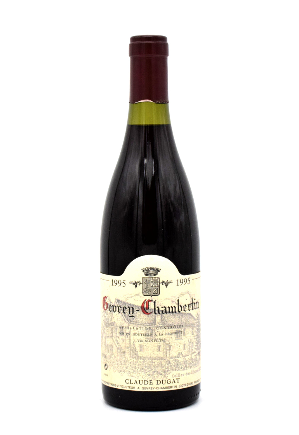 1995 Claude Dugat Gevrey-Chambertin wine bottle