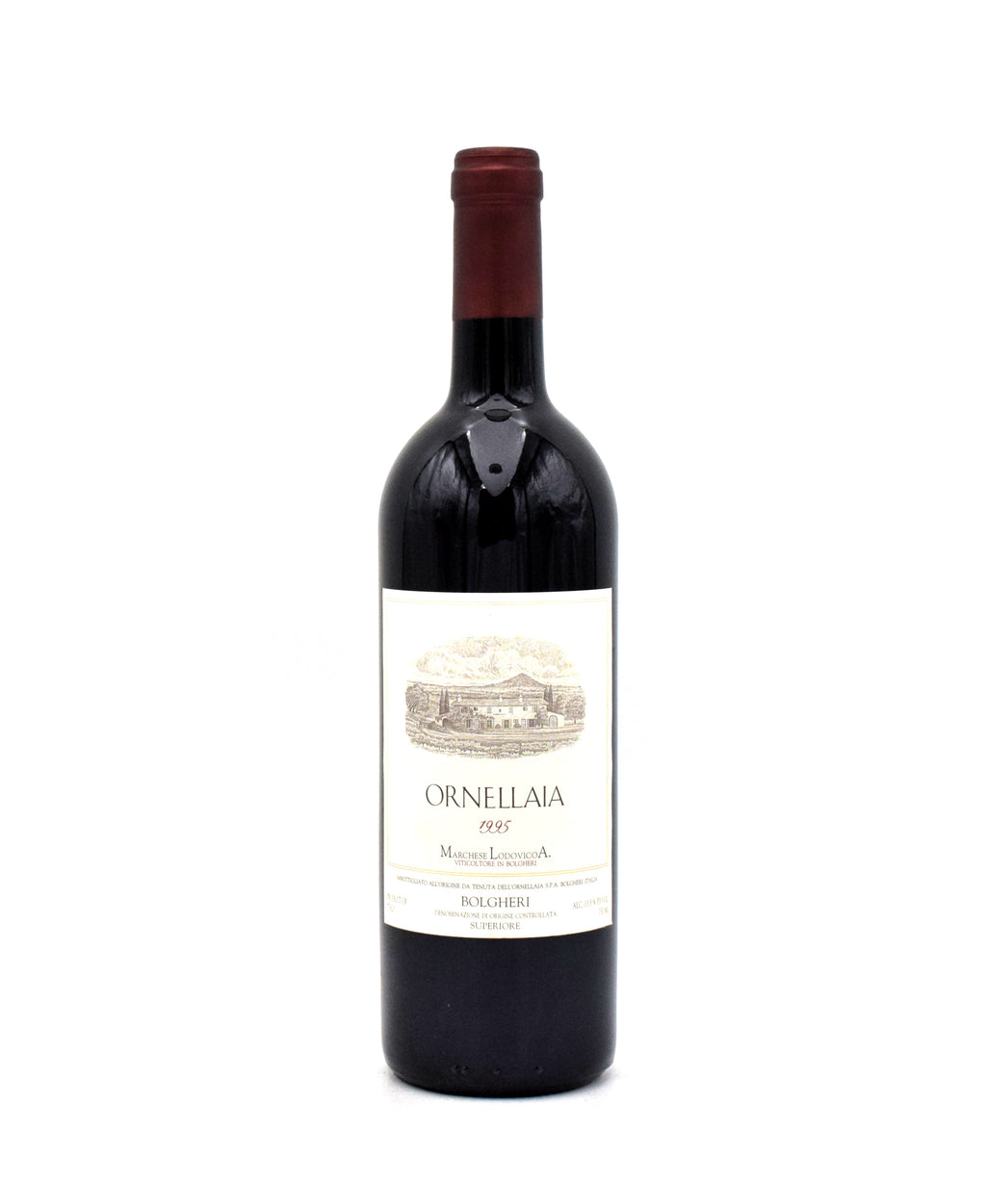 1995 Ornellaia Bolgheri Superiore wine bottle