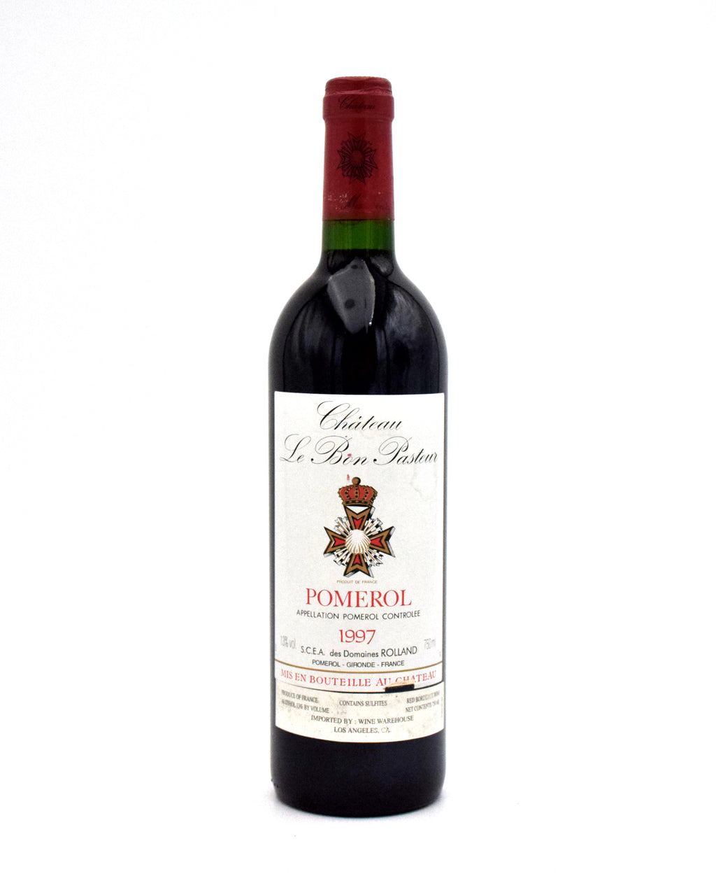 1997 Chateau Le Bon Pasteur wine bottle