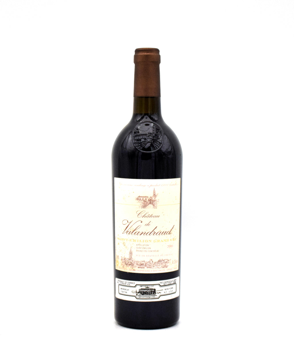 2000 Chateau Valandraud (Slightly Discoulored Label) wine bottle