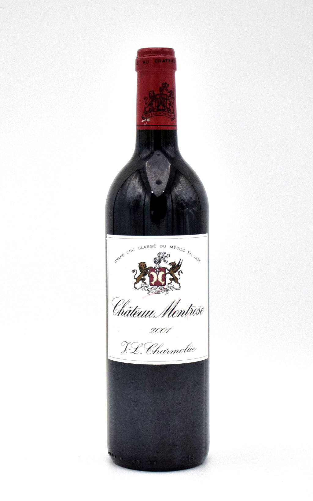 2001 Chateau Montrose wine bottle