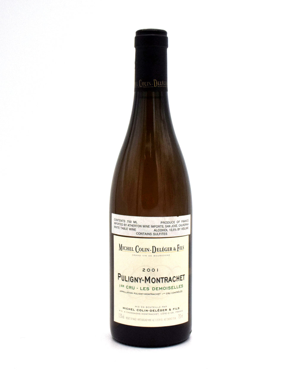 2001 Domaine Colin-Deleger Les Demoiselles Chardonnay wine bottle