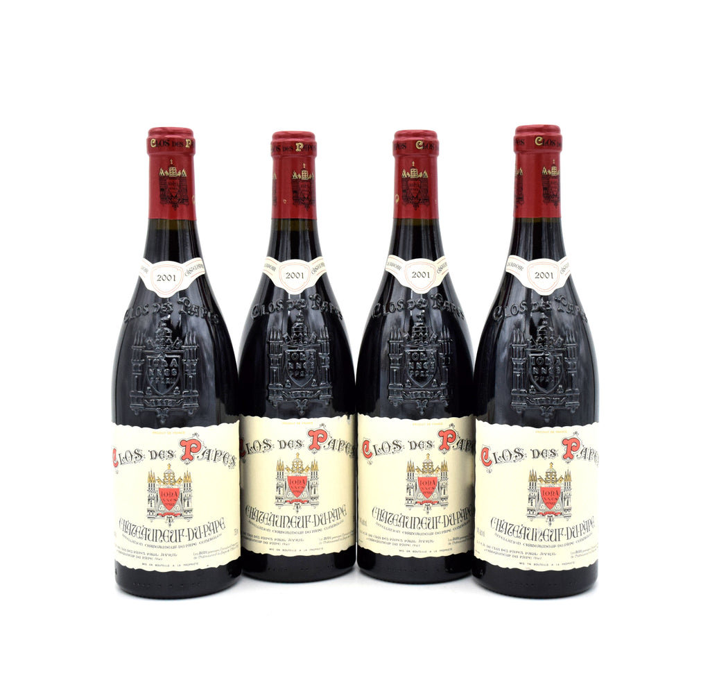 2001 Paul Avril Clos des Papes Chateauneuf-du-Pape wine bottle