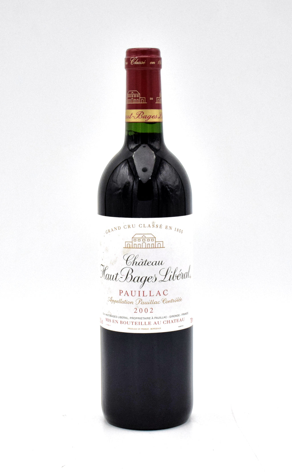 2002 Chateau Haut-Bages Liberal wine bottle