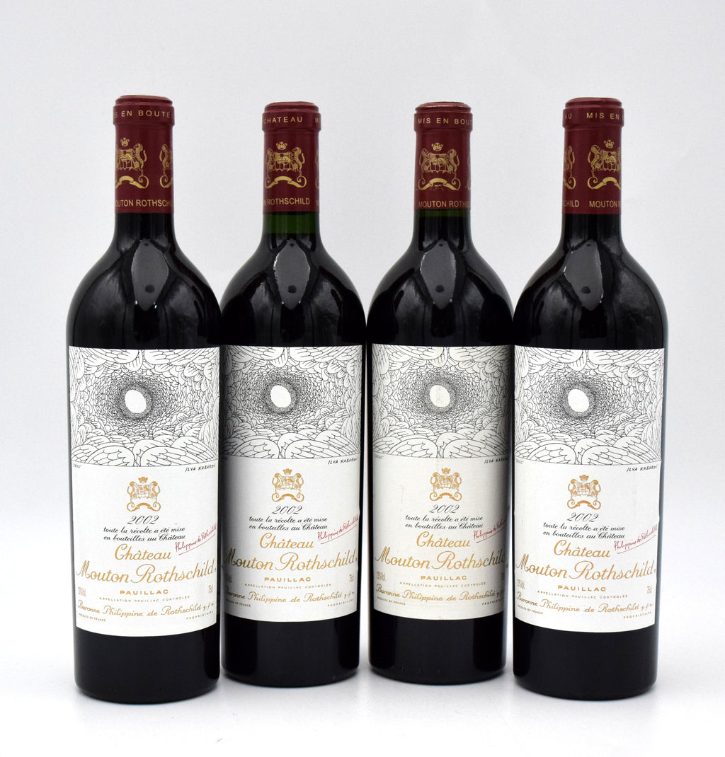 2002 Chateau Mouton Rothschild wine bottle