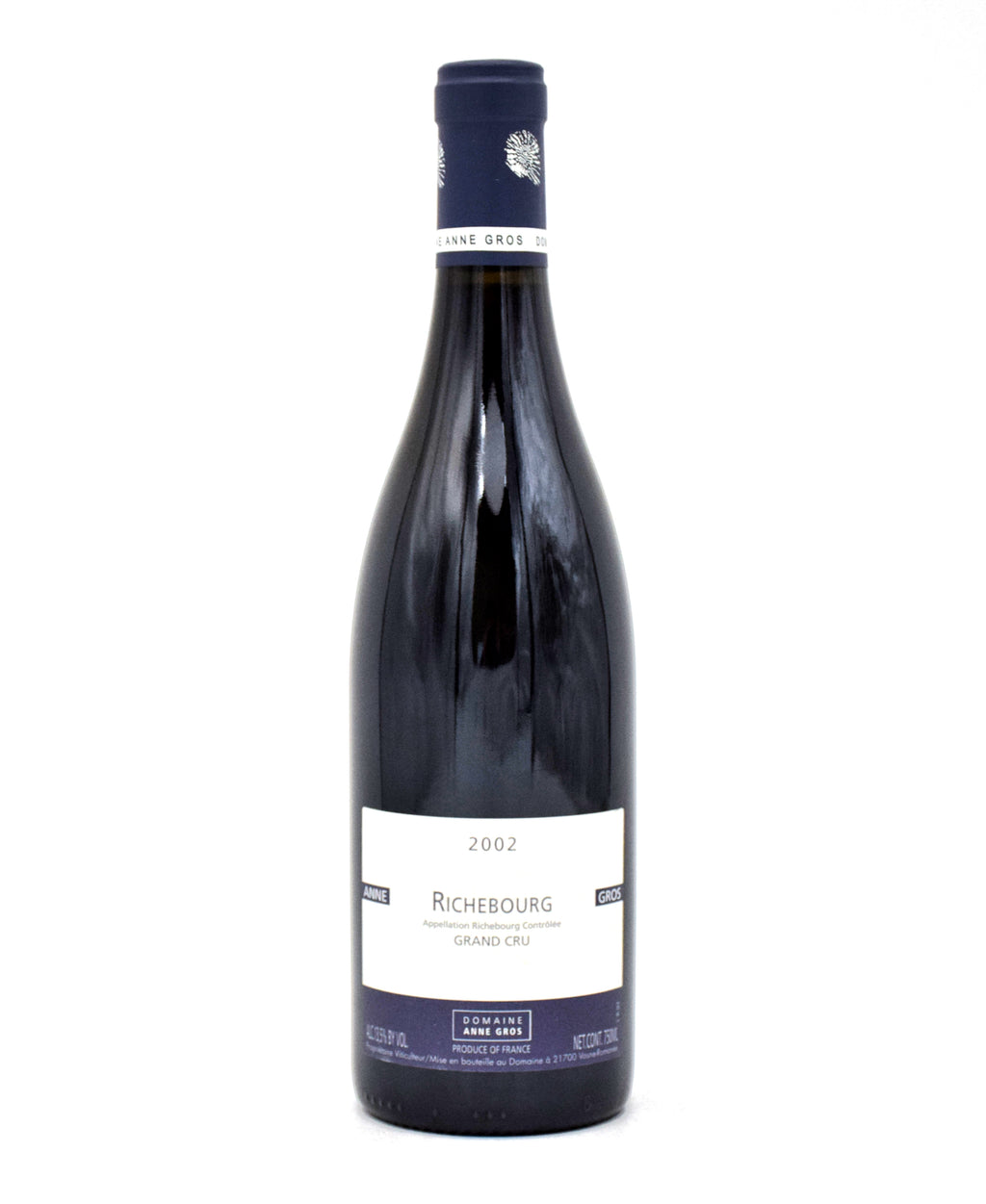 2002 Domaine Anne Gros Richebourg Grand Cru wine bottle