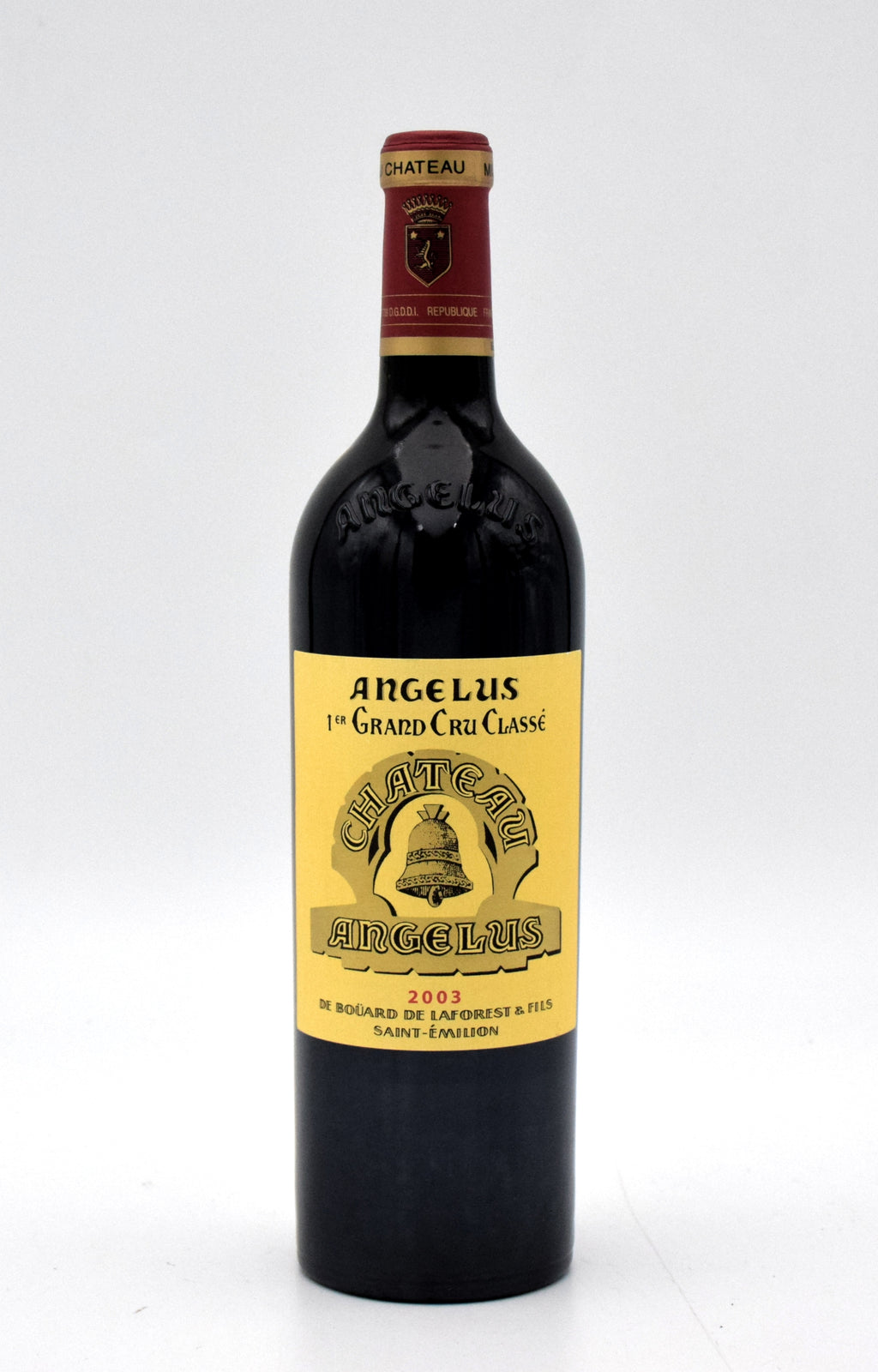 2003 Chateau Angelus wine bottle