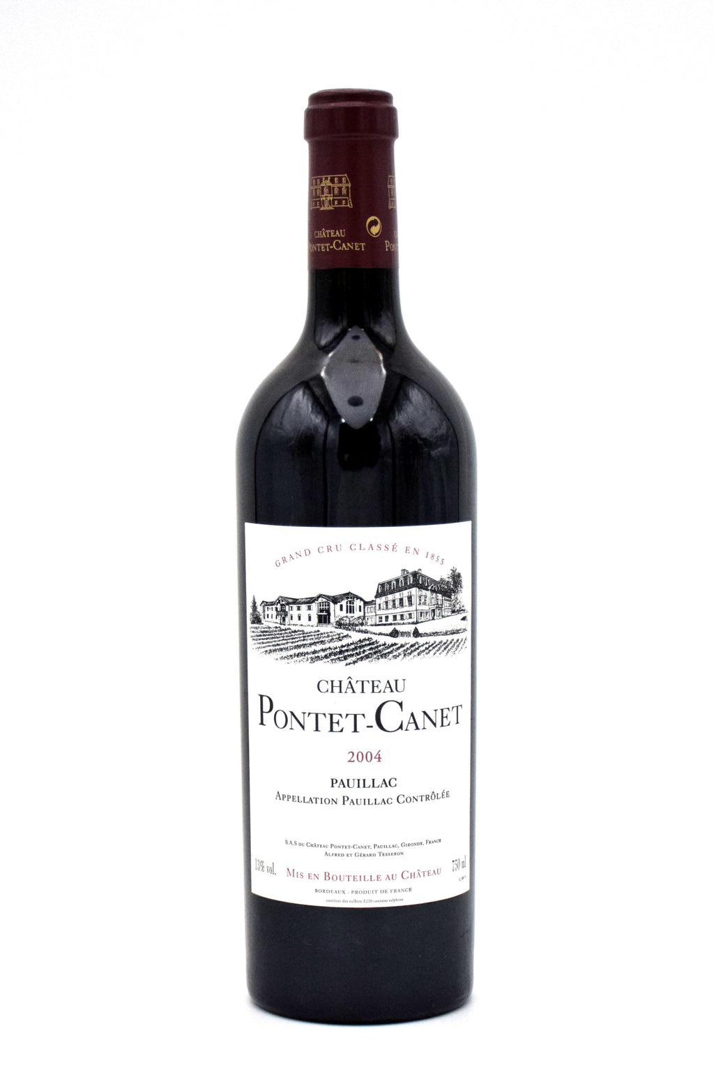 2004 Chateau Pontet-Canet wine bottle