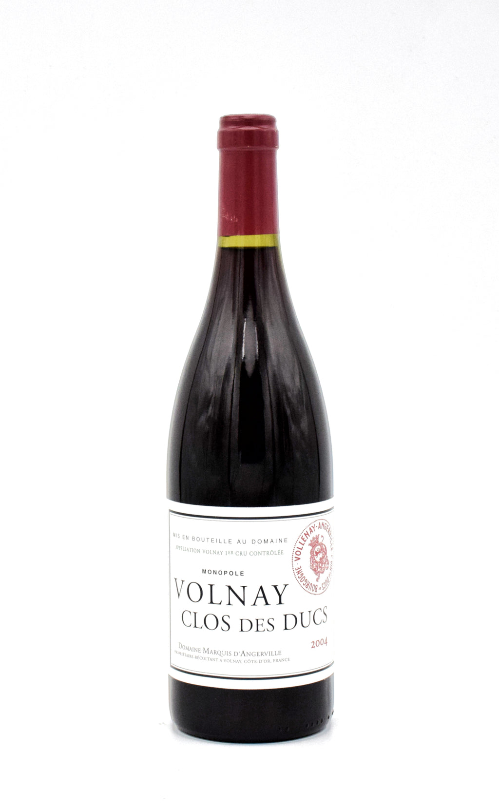 2004 Domaine Marquis d'Angerville Clos des Ducs wine bottle
