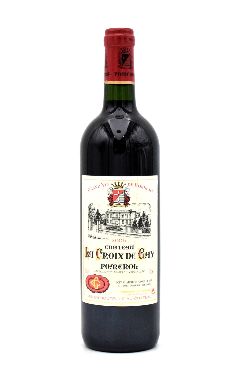 2005 Chateau La Croix de Gay wine bottle