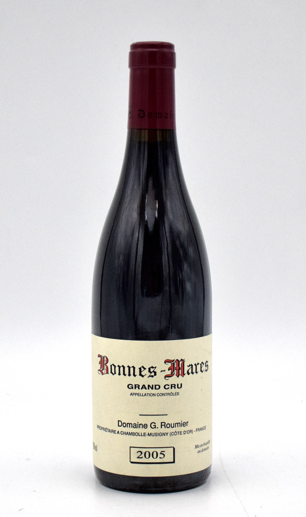 2005 Domaine Georges & Christophe Roumier Bonnes Mares Grand Cru wine bottle