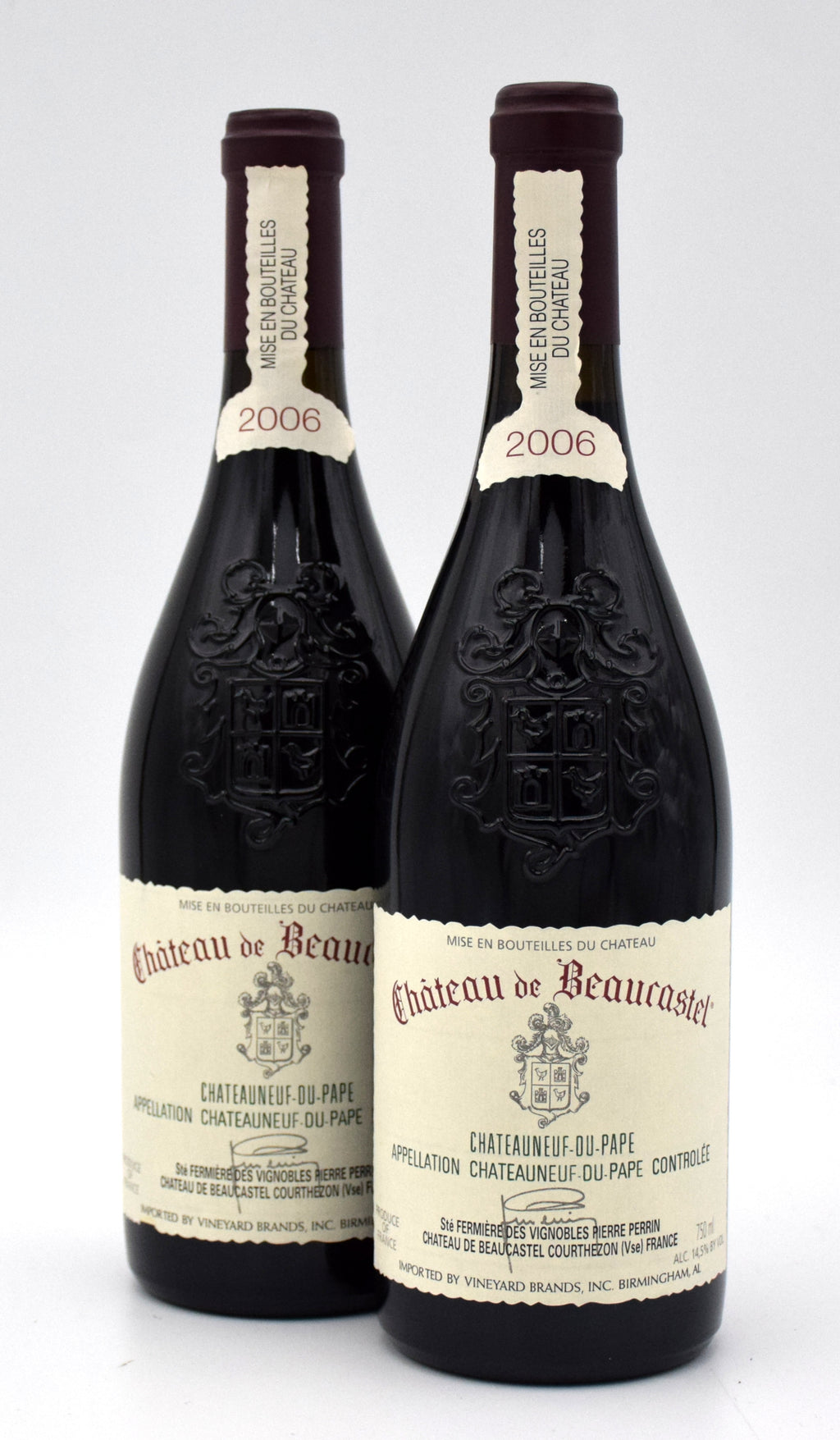 2006 Chateau de Beaucastel Chateauneuf-du-Pape wine bottle