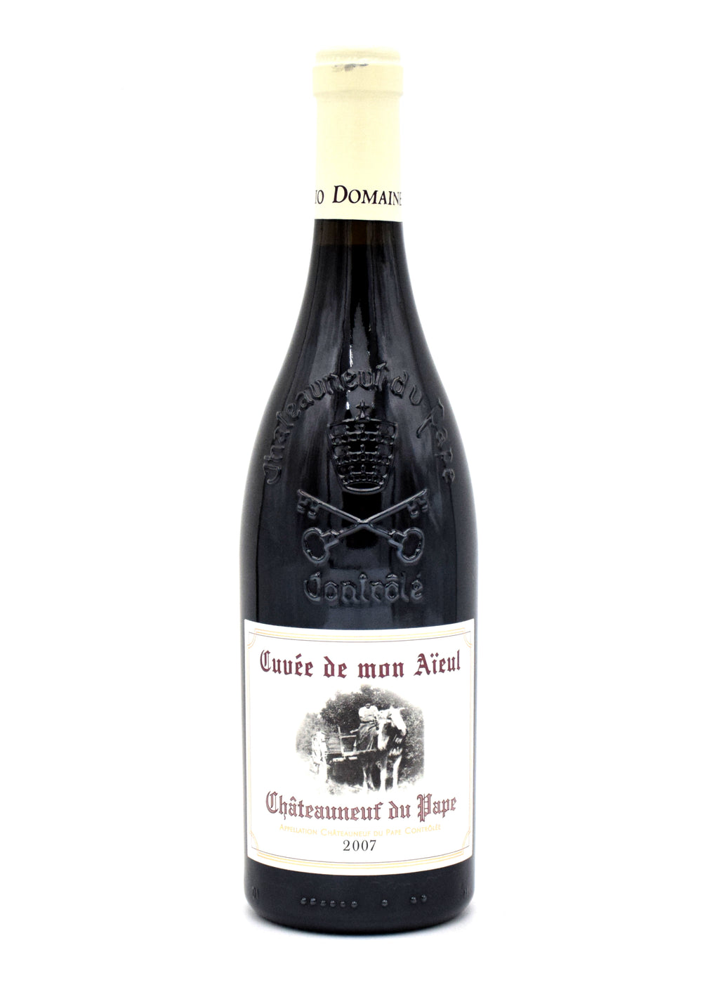 2007 Domaine Pierre Usseglio et Fils Chateauneuf-du-Pape Cuvee de Mon Aieul wine bottle