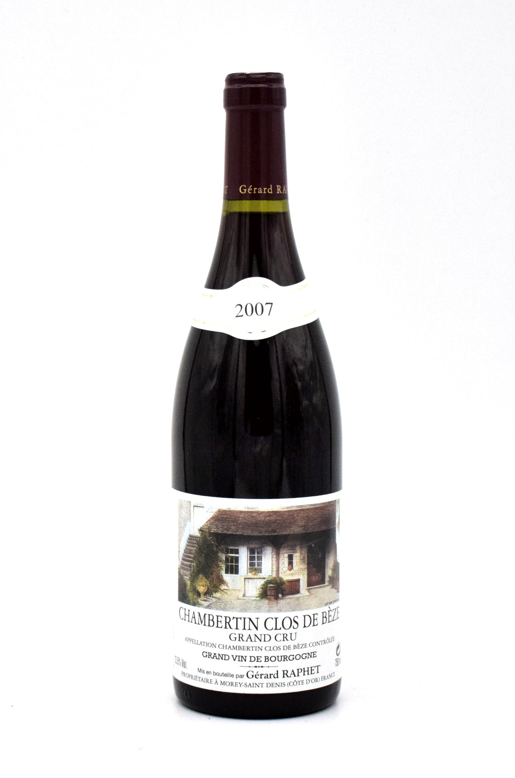 2007 Gerard Raphet Chambertin Clos-de-Beze Grand Cru wine bottle