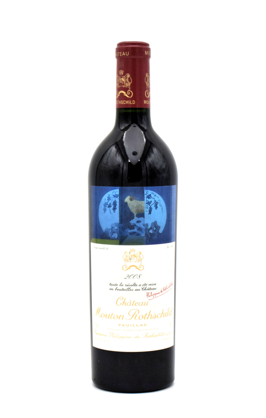 2008 Chateau Mouton Rothschild wine bottle