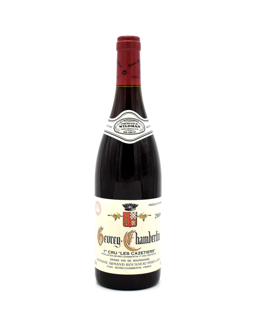 2009 Domaine Armand Rousseau Pere et Fils Les Cazetiers wine bottle