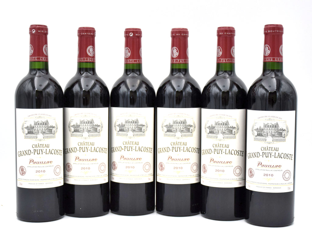 2010 Chateau Grand-Puy-Lacoste red wine bottle