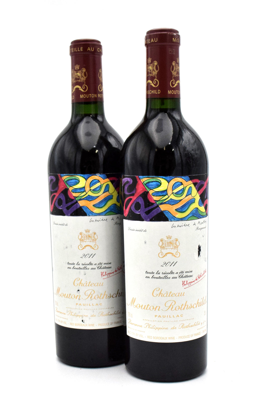 2011 Chateau Mouton Rothschild (Slightly Scuffed/Torn Labels)