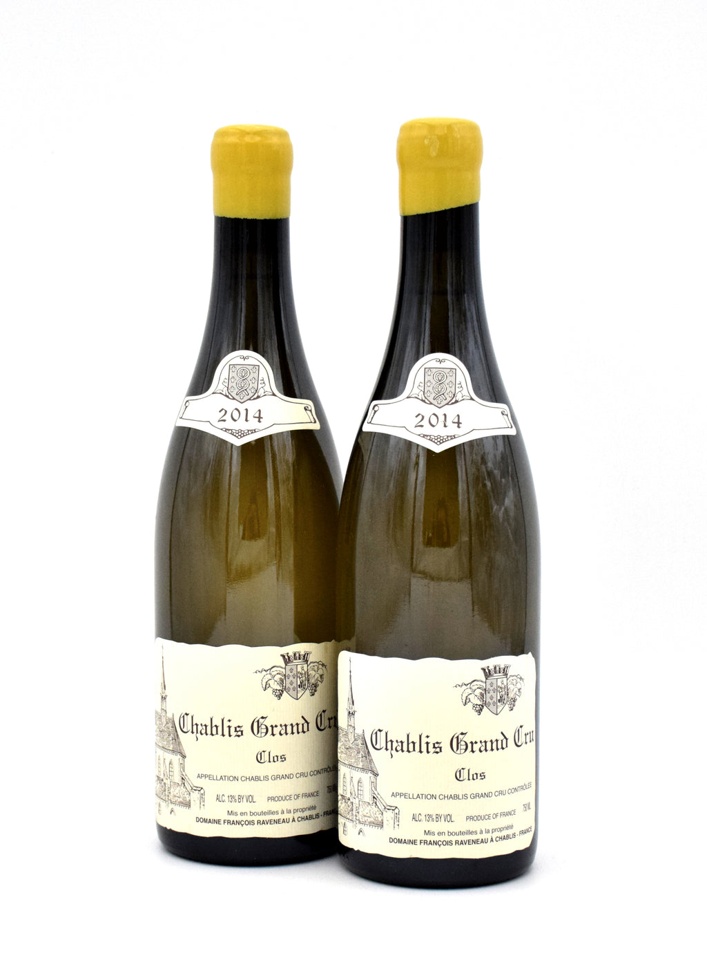 2014 Domaine Francois Raveneau Les Clos wine bottle