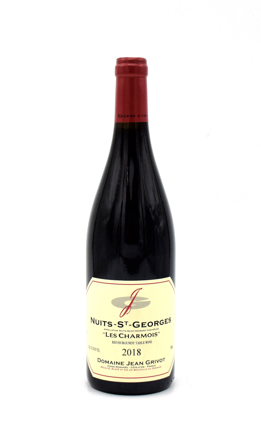 2018 Domaine Jean Grivot Nuits Saint Georges Les Charmois wine bottle