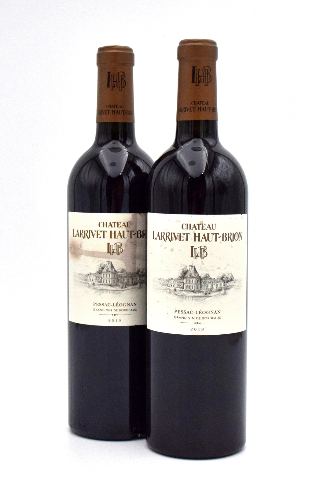 2019 Chateau Larrivet Haut-Brion (Stained Label) wine bottle