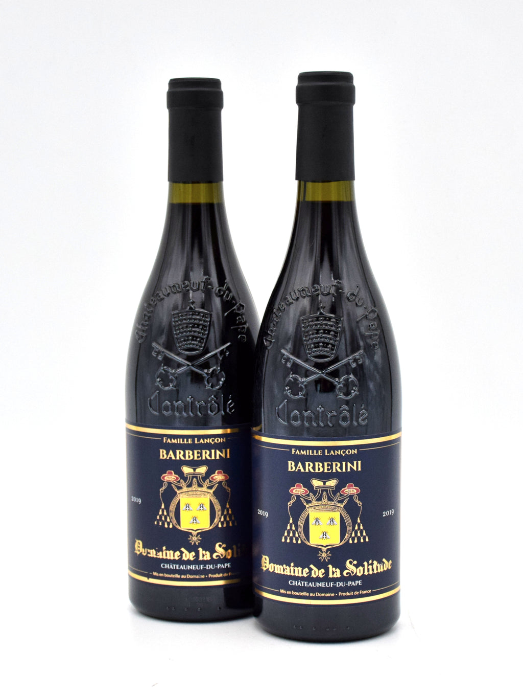2019 Domaine de la Solitude Chateauneuf-du-Pape Cuvee Barberini wine bottle