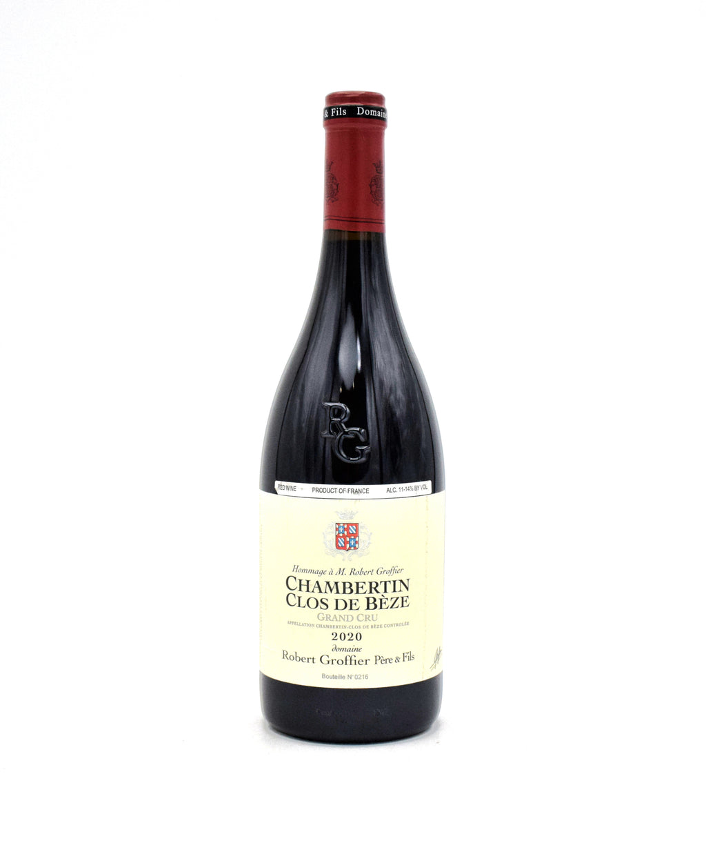 2020 Domaine Robert Groffier Pere & Fils Chambertin Clos-de-Beze Grand Cru wine bottle