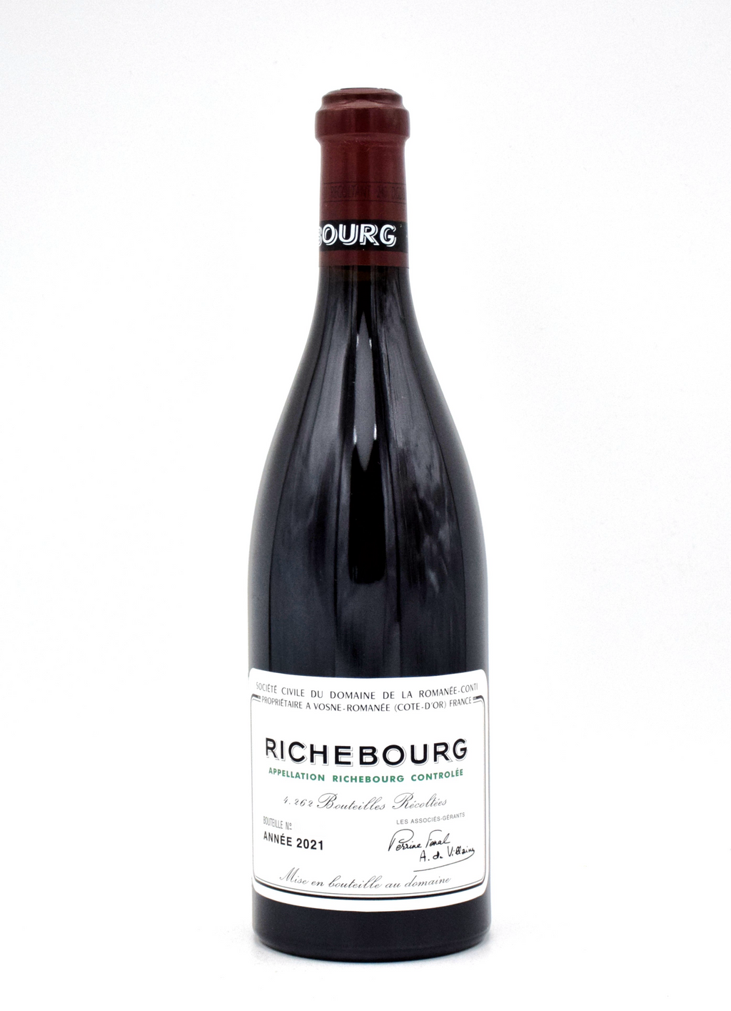 2021 Domaine de la Romanee-Conti Richebourg Grand Cru wine bottle