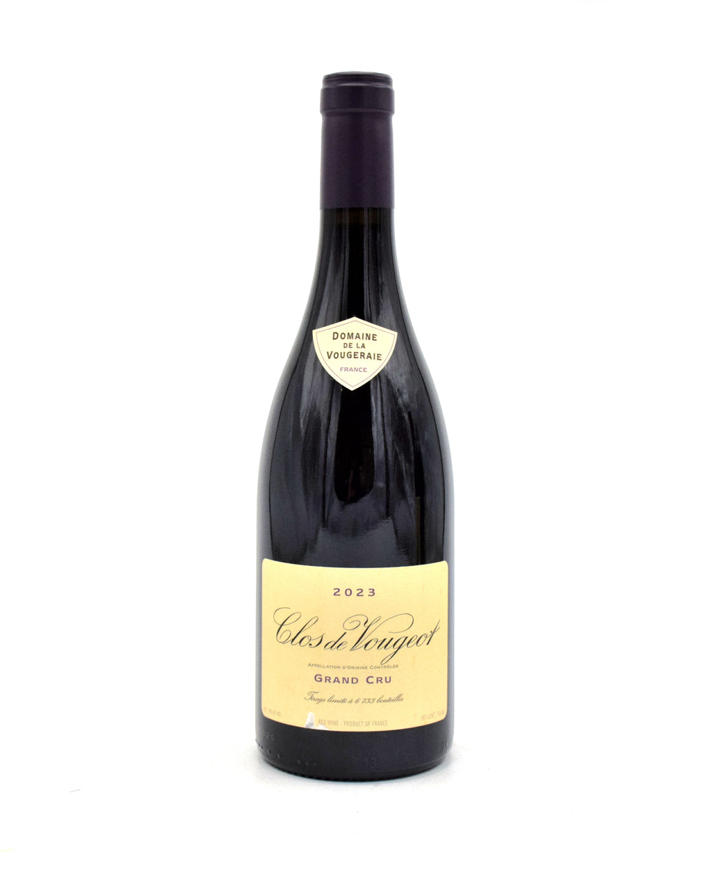 2023 Domaine de la Vougeraie Clos de Vougeot Grand Cru wine bottle