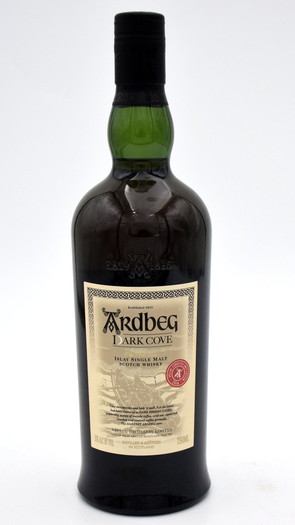 Ardbeg Dark Cove Scotch Whiskey (Committee Release) bottle