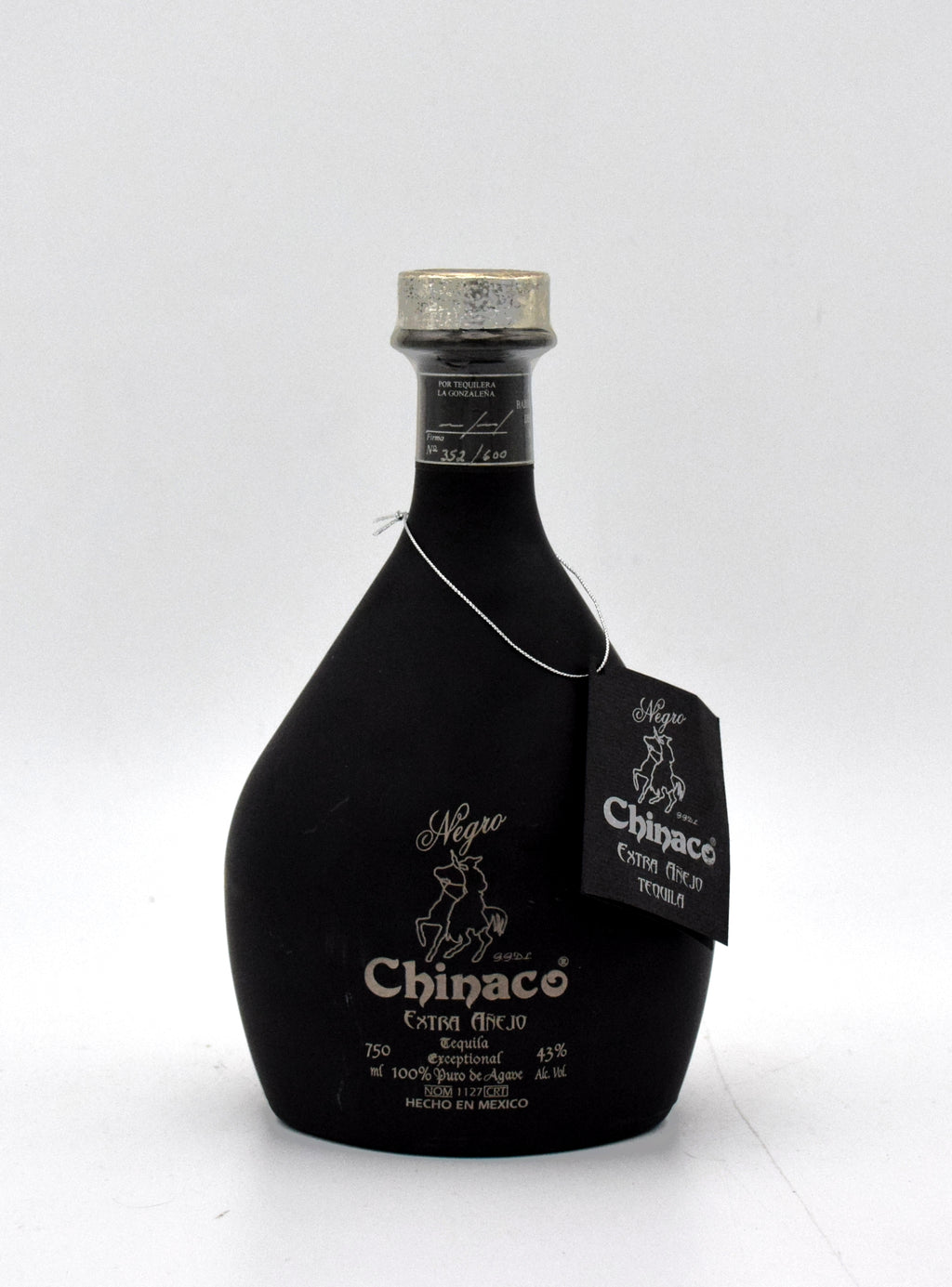 Chinaco Negro Tequila Extra Anejo bottle