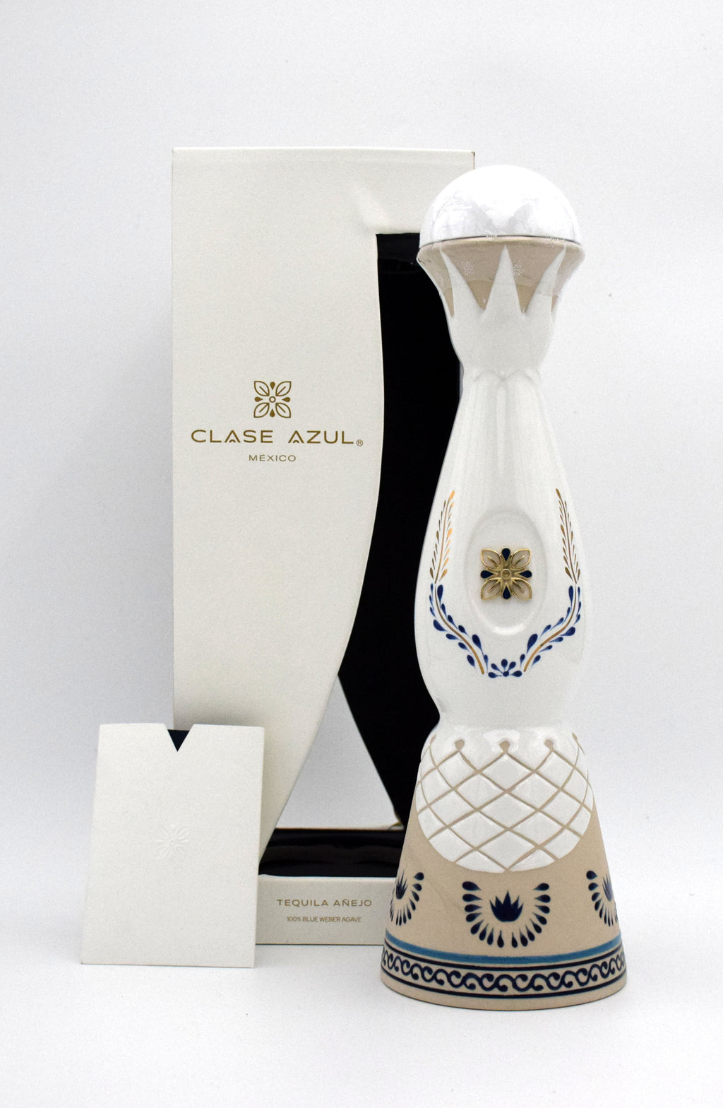 Clase Azul Tequila Anejo in a handcrafted decanter