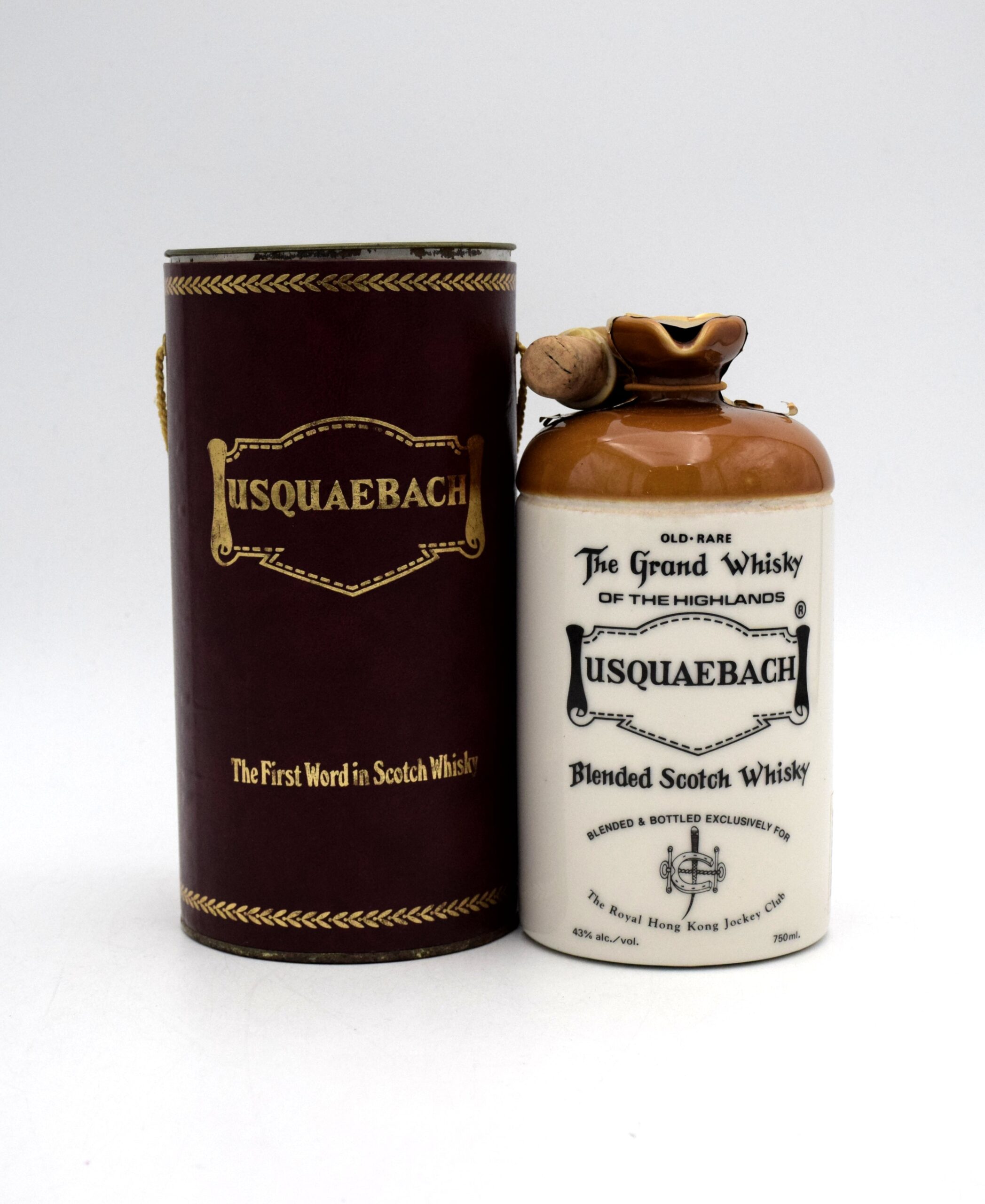 Douglas Laing 'Usquaebach: Old Rare' Blended Scotch Whisky – Royal Hong Kong Jockey Club Exclusive Decanter (With Tube)