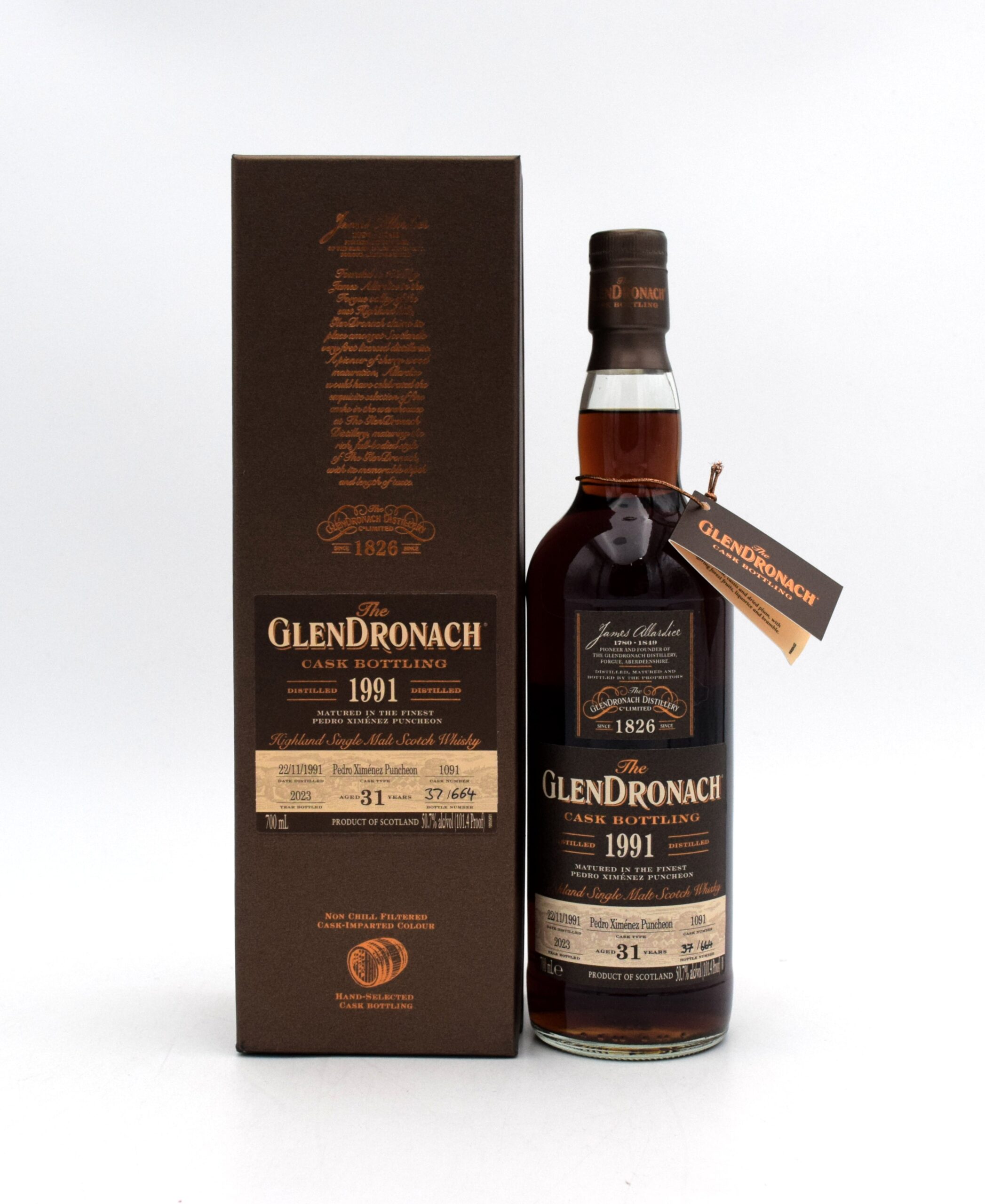Glendronach 31 Year 'PX Sherry Puncheon Cask' Single Malt Scotch - 1991 Release