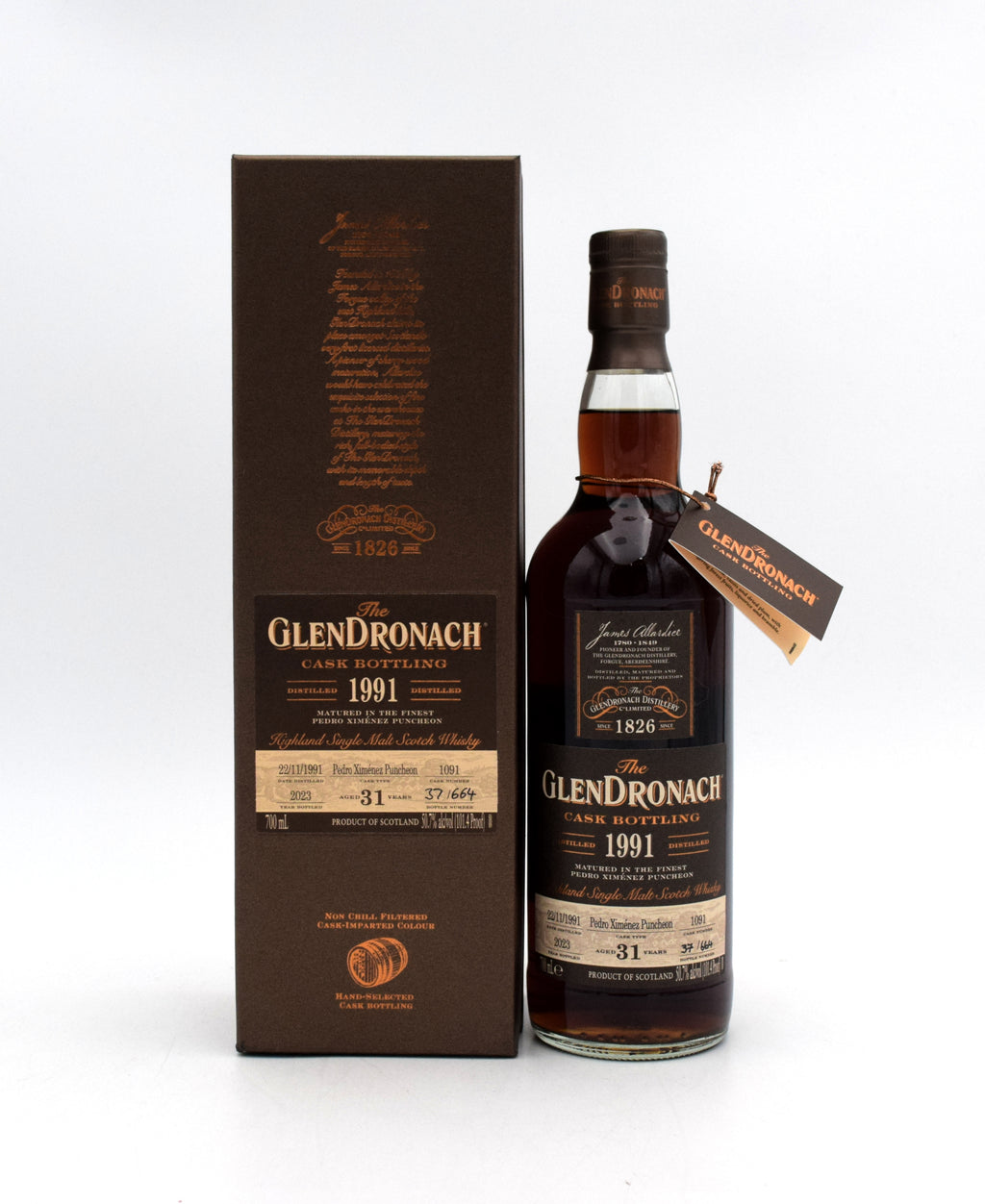 Glendronach 31 Year 'PX Sherry Puncheon Cask' Single Malt Scotch - 1991 Release