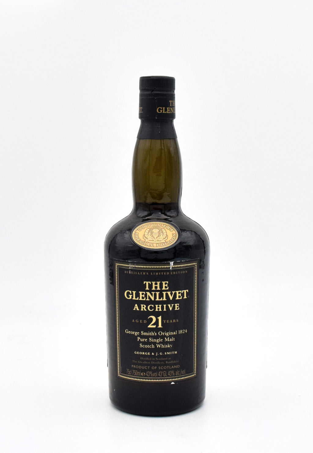 Glenlivet Archive 21 Year Scotch Whisky (1990's vintage) bottle